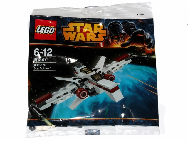 New, Sealed 30247 LEGO Polybag: Star Wars ARC-170 Starfighter 