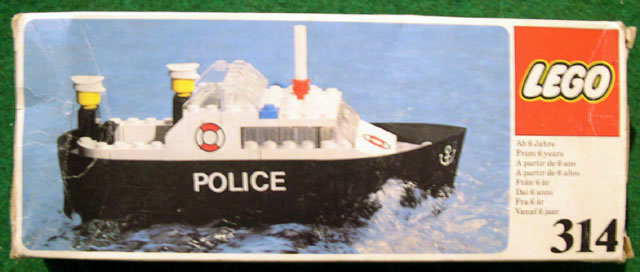 old lego police boat