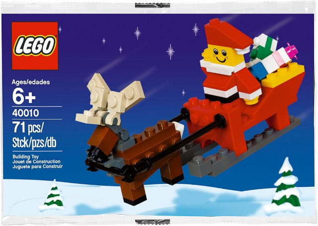 Santa with Sleigh Building Set polybag