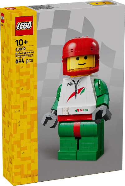 Up-Scaled Racing Driver Minifigure