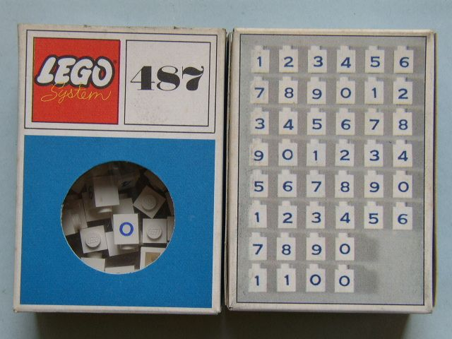 1 x 1 Bricks with Numbers (System)