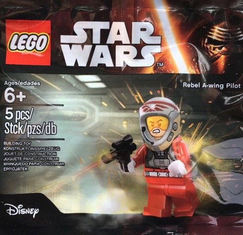 * RARE ** Lego star wars rebel A-Wing Pilot Figurine 5004408 polybag Entièrement neuf sous emballage ** Nouveau