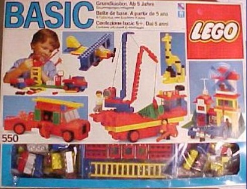 LEGO Set 550-1 Basic Building Set (1985 Universal Building Set > Basic)