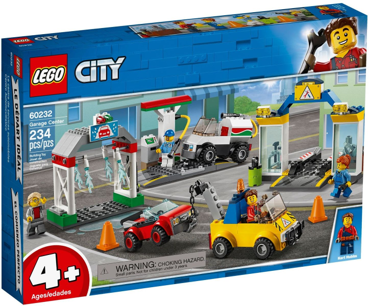 BOITE SET DE LEGO CITY 60232 LE GARAGE CENTRAL AVEC VOITURE 