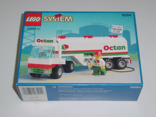 Ersatzset Aufkleber/Sticker Lego Octan 6594 Classic Town Tankstelle Gas Transit 