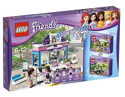 Friends Bundle Pack, Super Pack 3 in 1 (Sets 3187, 3934, and 3935)