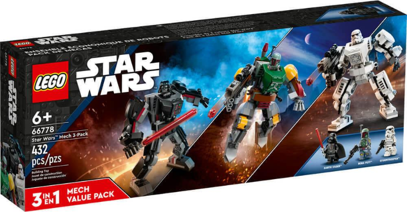 Star Wars Bundle Pack, 3 in 1 Mech Value Pack (Sets 75368, 75369, and 75370) - Star Wars Mech 3-Pack