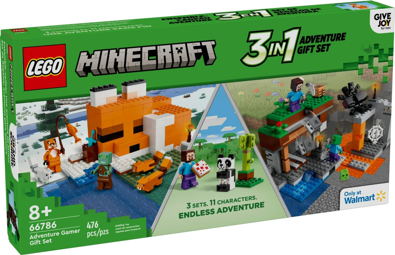 Minecraft Bundle Pack, 3 in 1 Adventure Gift Set (Sets 21166, 21178, and 30672) - Adventure Gamer Gift Set