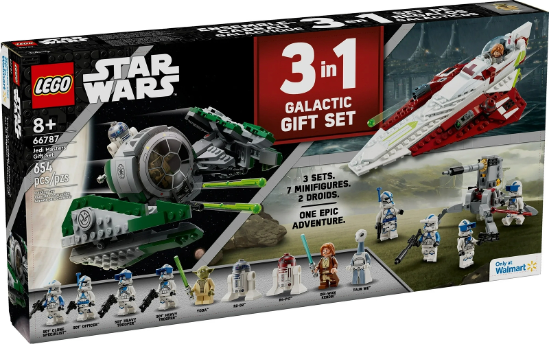 Star Wars Bundle Pack, 3 in 1 Galactic Gift Set (Sets 75333, 75345, and 75360) - Jedi Masters Gift Set