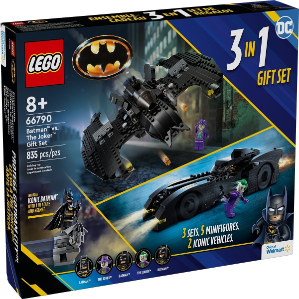 Super Heroes Bundle Pack, Batman, 3 in 1 Gift Set (Sets 30653, 76224, and 76265) - Batman vs. The Joker Gift Set