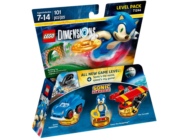 BrickJoy - LEGO Dimensions Sonic Level Pack 71244, and LEGO Ideas 21331  Sonic Green Hill Zone Minifigure comparison.