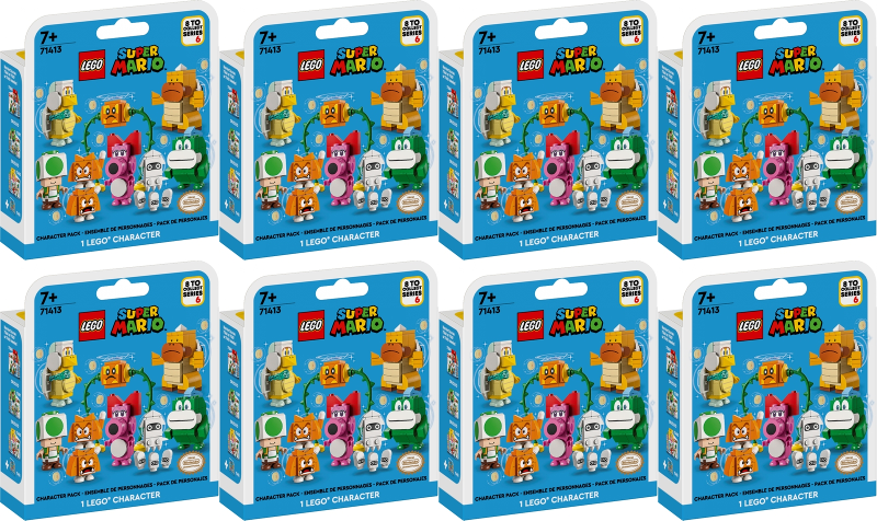 Character, Super Mario, Series 6 (Complete Series of 8 Complete Character  Sets) : Set 71413-2