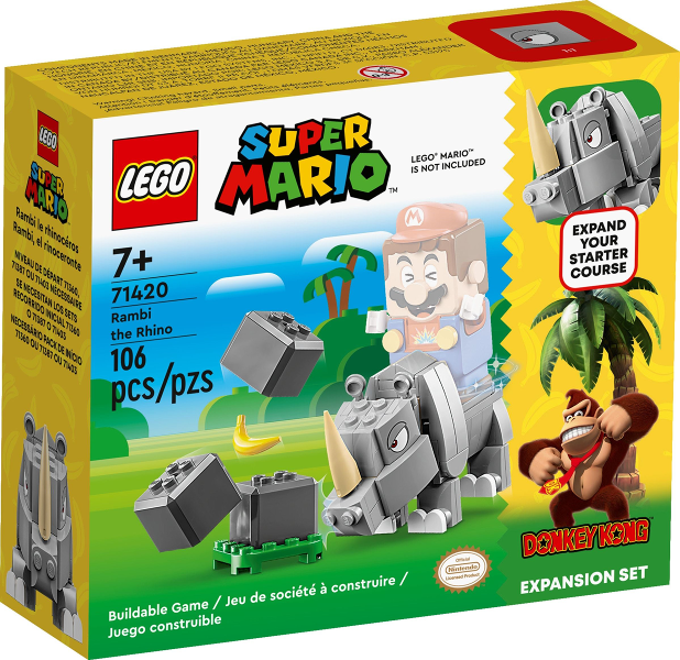 水次 LEGO Instructions For Super Mario Rambi the Rhino Expansion