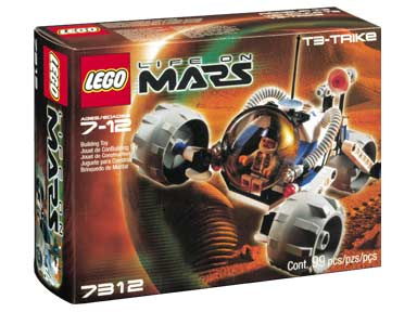 Lego 7312 Life on Mars T3 Trike Complete Set  Minifig Doc No Box