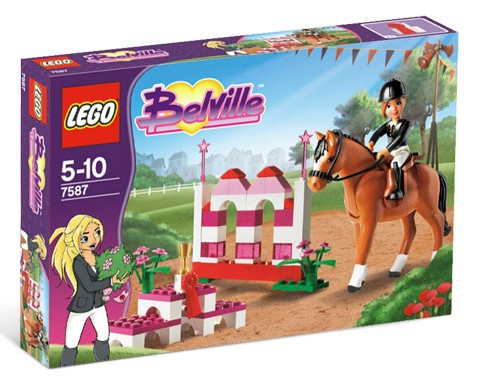 LEGO 7587 Belville Horse Jumping Rare Sealed Super Hard to Find damaged box 