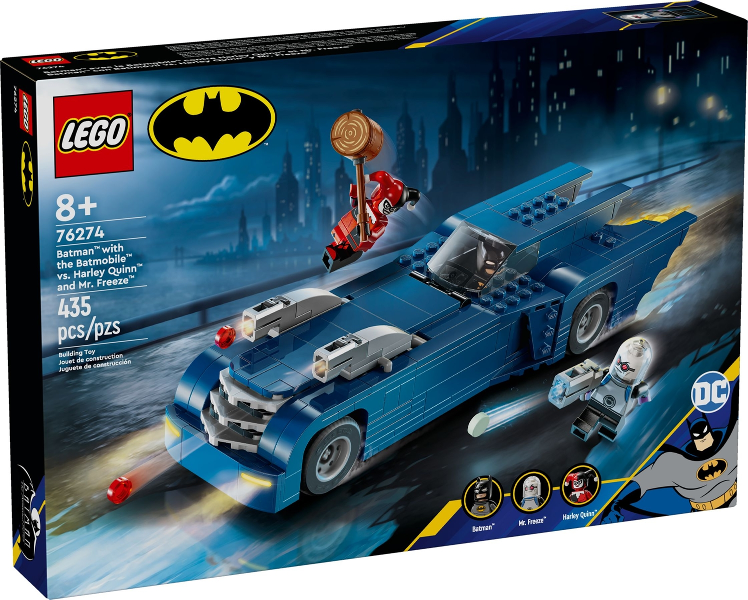 Batman with the Batmobile vs. Harley Quinn and Mr. Freeze : Set