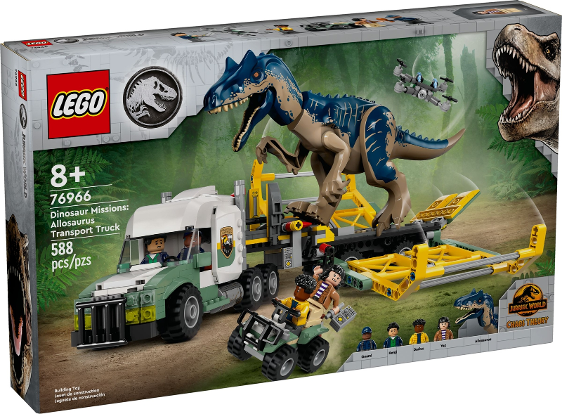 Dinosaur Missions: Allosaurus Transport Truck : Set 76966-1