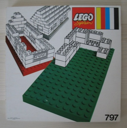 2 large baseplates, gray/white