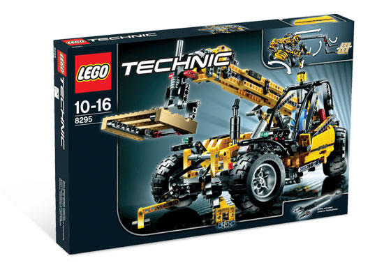 1x Lego Technic Set Modell Construction 8295 gelb Teleskop Lader unvollständig