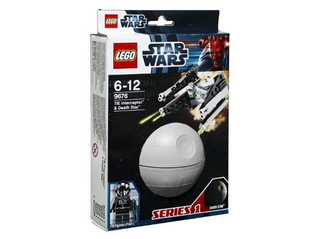 sin el planeta Parte de Lego Set 9676 Tie Interceptor & Estrella De La Muerte Con Minifigura 