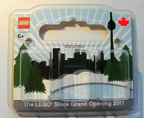 LEGO Store Grand Opening Exclusive Set, Sherway Gardens Mall, Toronto, ON, Canada blister pack