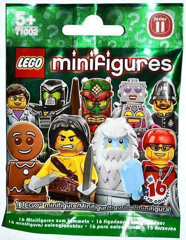 LEGO-Series 11 CMF-Holiday Elf-ORIGINALE minifigura piastra e accessori