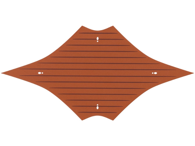 Cloth Sail 44 x 22 Jabba's Sail Barge with Dark Brown Lines