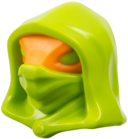 Minifigure, Head, Modified Alien Serpentine Hood with Molded