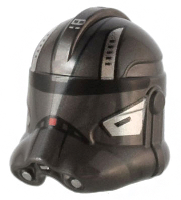 Minifigure Headgear Helmet SW Clone Trooper Phase 2 with Silver