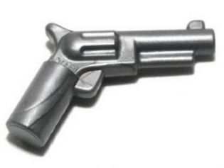Lego 5 Pieces Perl Dark Bluish Grey Revolver Gun Weapon Pearl Pistol New 13562