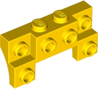 Details about   LEGO Parts~Brick Modified 2x4-1x4 w 2 Recessed Studs & Thick Arches~Part#52038