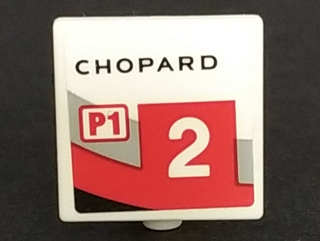 Road Sign 2 x 2 Square with Open O Clip with CHOPARD P1 and