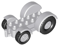 Lego Duplo Tractor Base 2x6 gray