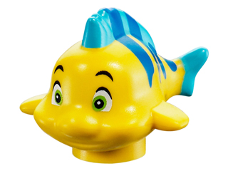 Lego Fish in Yellow Stripe Blue Fabius Flounder Animal 15679pb01 Disney Ariel NEW 