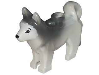 LEGO-husky blanc/schlittenhund/CHIEN/white dog husky/16606pb001 article neuf 