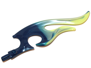 Wave Rounded Curved Double with Axle End (Flame) with Wave Rounded Curved Double with Axle End (Flame) with