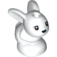 ☀️NEW Lego Friends Animal Pet Small White Bunny Rabbit Chili / Mini / Minu 