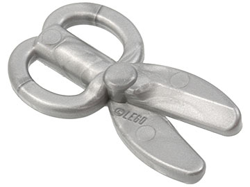 NEW Flat Silver Minifig utensil Scissors Lego 18920-2x Ciseaux 