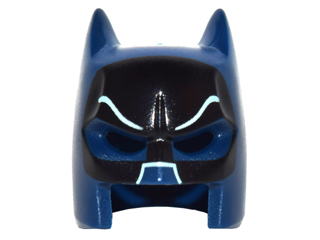 Minifigure, Headgear Mask Batman Cowl (Open Chin) with Black Eye Mask and  White Lines Pattern : Part 18987pb01 | BrickLink