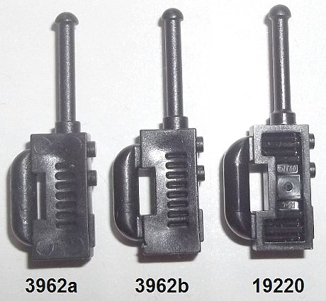 4 x LEGO 19220 Minifigure Radio noir black Talkie Walkie NEUF NEW 
