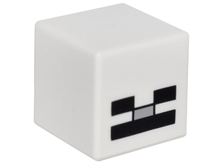 Bricklink Part pb004 Lego Minifigure Head Modified Cube With 3 Black Rectangles And 1 Light Bluish Gray Rectangle Pattern Minecraft Skeleton Head Minifigure Head Modified Bricklink Reference Catalog