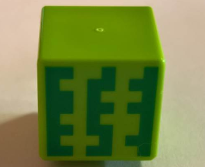 Bricklink Part pb023 Lego Minifigure Head Modified Cube With 3 Green Blocky Lines Pattern Minecraft Melon Minifigure Head Modified Bricklink Reference Catalog