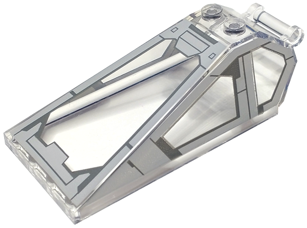 Windscreen 8 x 4 x 2 with 2 Studs and Bar Handle with Light