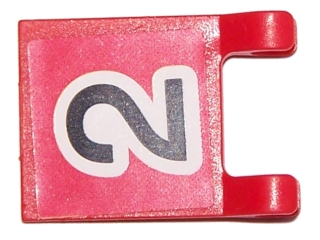 Bricklink Part 2335pb039 Lego Flag 2 X 2 Square With Black Number 2 On Red Background Pattern Sticker Sets 3420 3425 Flag Decorated Bricklink Reference Catalog