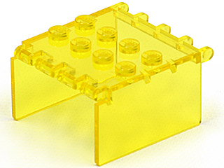Lego 1x Windscreen 4x4x2 Canopy Extender 2337 Trans Yellow/Jaune 