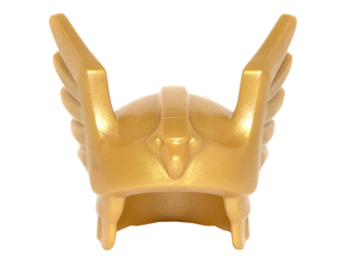 Headgear Helmet with Eye Holes and Gold Wings LEGO The Flash Minifigure