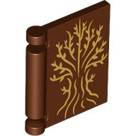 ぷりんページ Minifigure, Utensil Book Cover with Gold Tree Pattern : Part