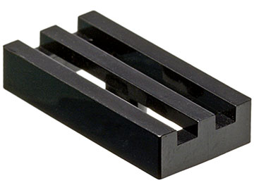 BLACK x 8 2412a Modified 1 x 2 Grill without Bottom Groove Tile LEGO TM49