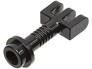 LEGO 2433 BLACK HINGE BAR LENGTH 2 L WITH 3 FINGERS AND TOP STUD LEVER QTY 1 