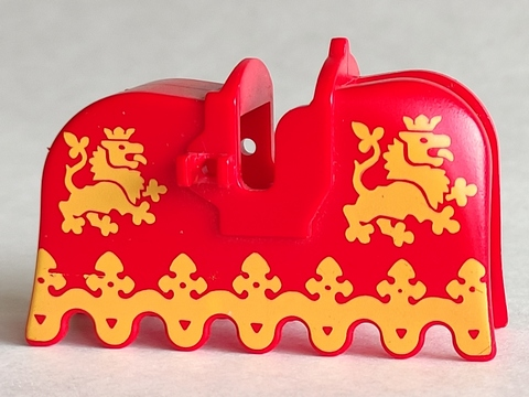 2490px3 Lego-caballo barding-Amarillo Leones En Rojo-Lion Caballeros 